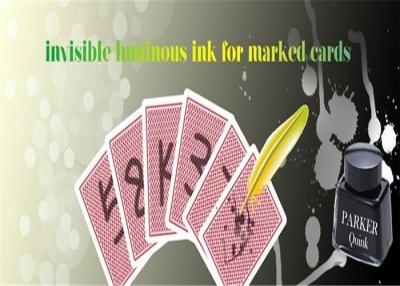 Chine Encre invisible lumineuse de cartes de jeu avec un stylo de marqueur pour faire les plate-formes marquées à vendre