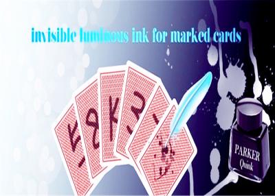 China Latest Luminous Playing Cards Invisible Ink For Poker Cheat / Magic Show for sale