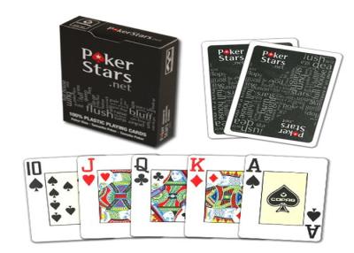 Κίνα Το πόκερ εξαπατά χαρακτηρισμένες κάρτες παιχνιδιού πόκερ Copag τις αστέρι, χαρακτηρισμένα τεχνάσματα καρτών γεφυρών προς πώληση