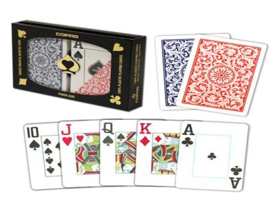 Κίνα Ανθεκτικό Copag 1546 χαρακτηρισμένες κάρτες πόκερ, 2 χαρακτηρισμένη γέφυρα καρτών που τίθεται για το πόκερ εξαπατά προς πώληση