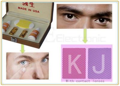 China IR Marked Cards Contact Lenses Poker Reader For Cheating Poker Games for sale