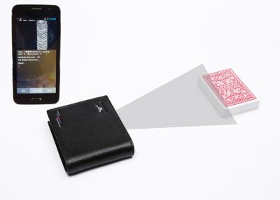 China Foldable Man’s Leather Wallet Cameras for Poker Analyzer System for sale