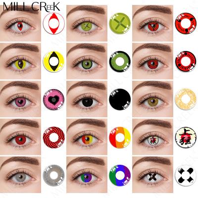 China KSSEYE Halloween Crazy Yearly Cosplay Anime Sharingan Contact Lens 140 Models For Dark for sale
