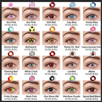 China OEM Cosplay Contact Lens Soft Halloween Crazy Colored 40% Water content for sale