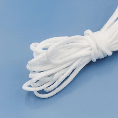 China Eco Friendly 5mm Surgical Mask Nylon Spandex Earloop Rope for sale