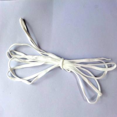 China Rollo blanco del cordón del gancho de 3m m 5m m para la máscara de Dsiposable en venta