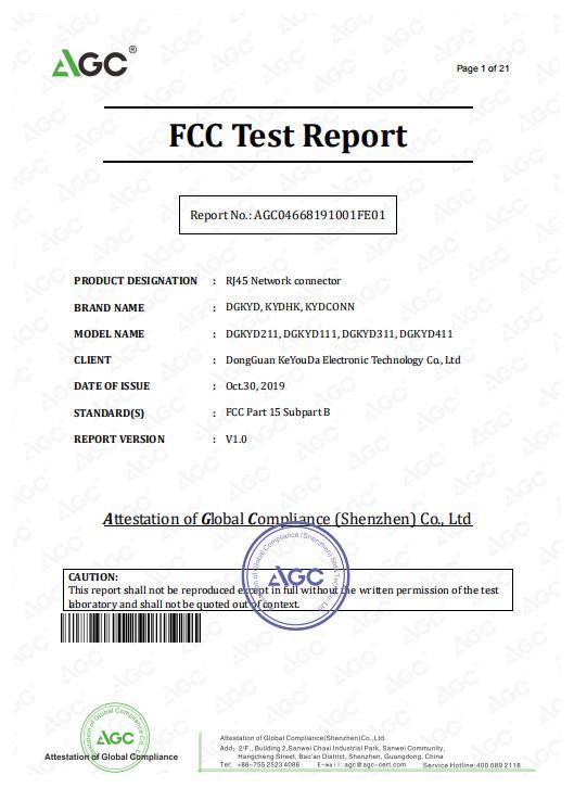FCC - Keyouda Electronic Technology Co.,ltd