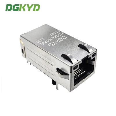 China DGKYD411Q200AB2A2DPC057 50U 5G RJ45 Shielded Connector Single Port RJ45 Network Connector for sale