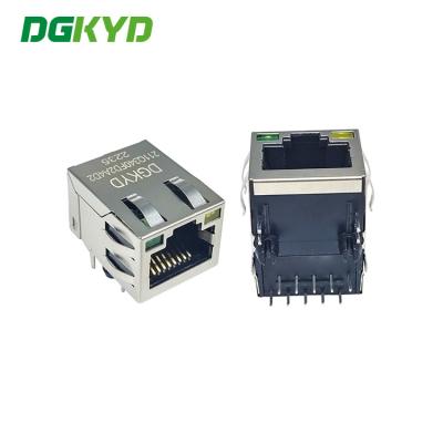 China DGKYD211Q340FD2A4D2(2.5G) Port Upward Connector Pcb Modular Jack RJ45 Shielded Network Interface for sale