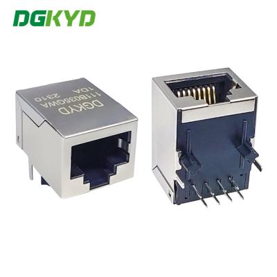 China DGKYD111B035GWA1D RJ45 Network Socket Without Filter 8P8C Shielded Connector for sale