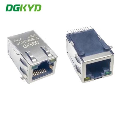 China DGKYD311B093DA2A7S009 Network filter SMD 25.4mm thin RJ45 100M integrated transformer 8P8C for sale