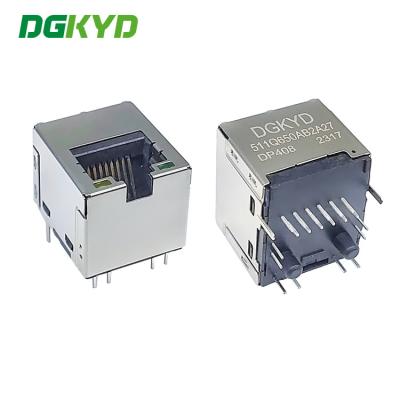 China DGKYD511Q650AB2A27DP408 POE+180 Degree Vertical Straight In Interface Network Socket RJ45 Connection for sale