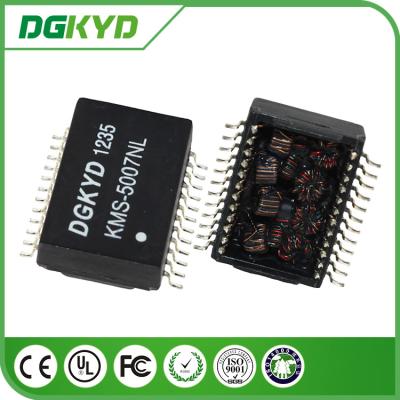 China High Voltage Safety 24 PIN Power Ethernet Transformer SMD for 1000BASE for sale