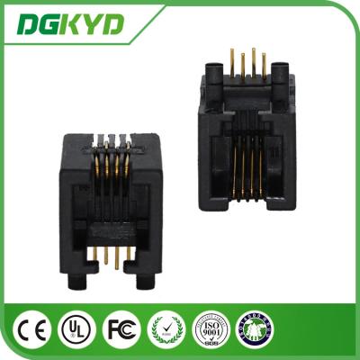 China Tab Down phone Jack 4P4C Network RJ11 Connector for phone switch for sale