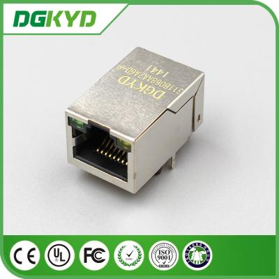 China 25.4Mm 100M 1x1 Tap Up RJ45 Ethernet connector with POE for network cable plug for sale