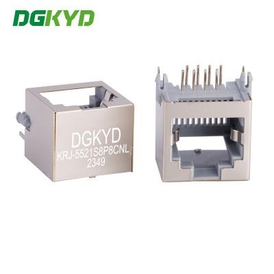 China 15mm Height Rj 45 Keystone Jack Without Transformer KRJ-5521S8P8CNL for sale