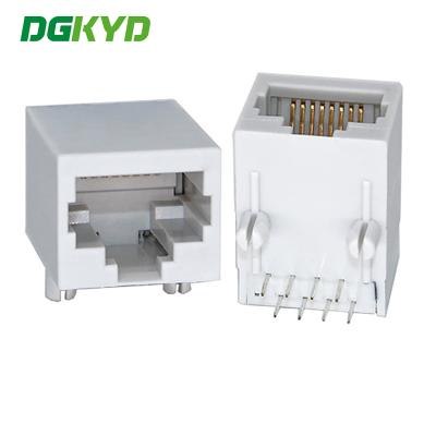 中国 DGKYD111B002IWC4D シングルポートRJ45コネクタ,100Mbps,統合フィルタリング,完全にプラスチック,ライトネットワークソケットなし 販売のため