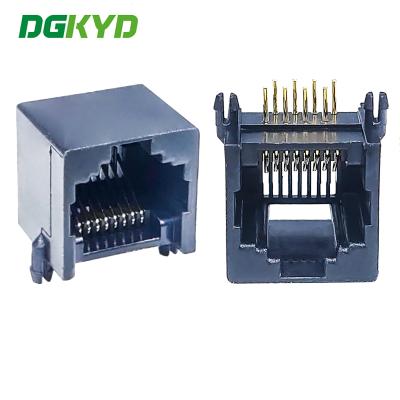 China DGKYD5521188IWA1DY4 full plastic light free RJ45 mesh connector 8P8C PBT material for sale