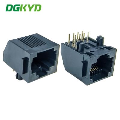 China RJ45 connector 8P8C interface full plastic ear communication interface DGKYD5721E1188IWA1DBU4 for sale