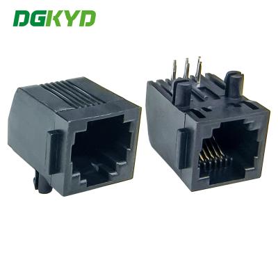 China RJ11 Connector 6P6C Interface Full Plastic Ear Communication Interface DGKYD5722E1166IWA1DB4 for sale