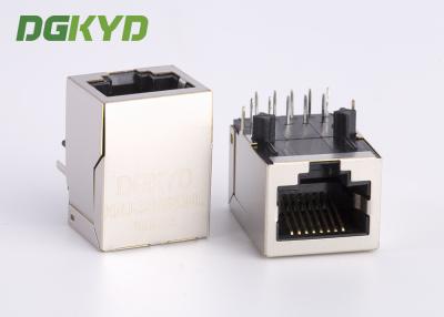 China 1 Port cat 6 RJ45 connector modules with internal transformers for Fiber Optic Transceivers for sale