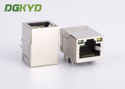 Chine Port simple de module trapézoïdal du cric rj45 de réseau de gigabit de KRJ-H009GYNL avec la LED à vendre