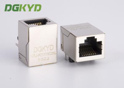 China Metal shielded industrial modular jack cat6 rj45 connectors, RIGHT ANGLE for sale