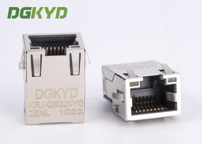 China 1 Port Tab Up Gold Plate RJ45 Ethernet Connector SMD Cat6 Cable Rj45 Extra Low Frofile for sale