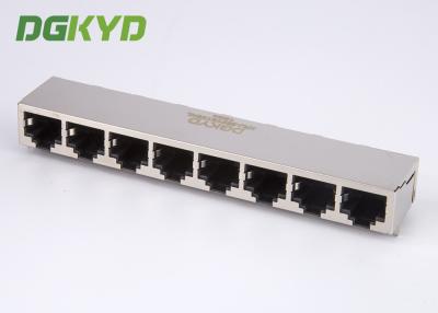 China KRJ -5921S1X8NL Metal Shielded RJ45 Multiple Port Connectors Ethernet Interface for sale