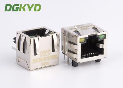China KRJ - 56S8P8C1X1YGENL Metal Shielded Rj45 Jack Connector Without Transformer for sale