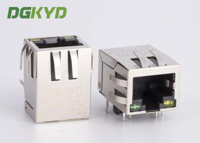 China A montagem de superfície protegeu o único diodo emissor de luz de Jack With Ethernet Filter G/Y do porto RJ45 à venda