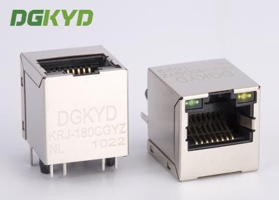 中国 180程度の変圧器PCBの台紙が付いている上の記入項目の磁気学のジャッキRJ45のコネクター 販売のため