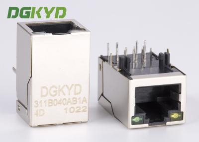 China 100BASE Magnetics Modular jack RJ45 Ethernet Port with discrete transformer for sale