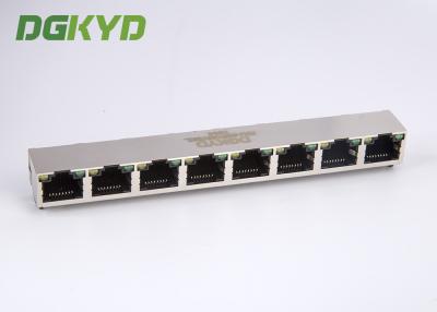 Chine Étiquette de bouclier vers le haut des connecteurs multiples combinés de port du bâti RJ45 de carte PCB du port 1x8 avec Y/G LED à vendre