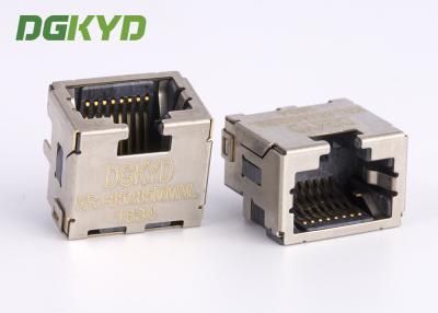 China Escudo de encargo 8p8c SMD/conector adicional trapezoidal de Ethernet del perfil bajo de SMT Rj45 Jack en venta
