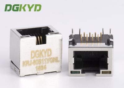 Chine Connecteur très réduit de Jack d'Ethernet du bouclier Rj45 de taille de 11.5mm avec Y/G LED à vendre