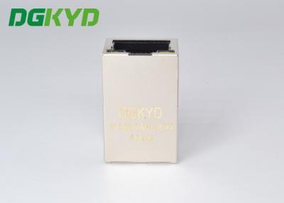 China DGKYD311Q070AB1A4DN Shielded Tab Up Gige Cat6 RJ45 Single Port PBT Housing for sale