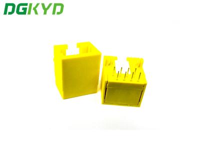 China DGKYD56221118IWB1DY1027 Rectangle Single Port RJ45 Socket 15.2 *17.8* 11.7mm RJ45 Without Transformer for sale