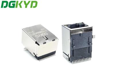 China DGKYD211Q380AA1A7S009 SMD 6U RJ45 Network Interface Shielded Gigabit Integrated Filter for sale