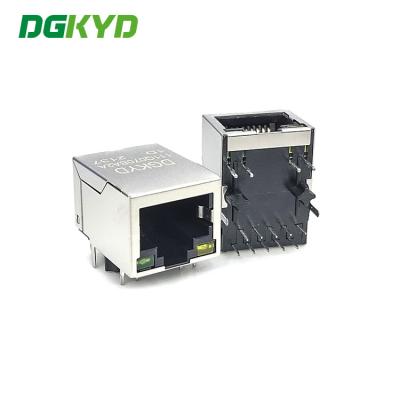 Китай Трансформатор 10PIN локальных сетей Rj45 гигабита DGKYD111Q070BA2A1D со светлым и защищая ПОГРУЖЕНИЕМ продается