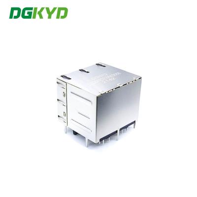 Chine 2X2 prise 6U DGKYD22Q042DE3A5D068 de réseau du filtre intégrée par gigabit gauche multi Rj45 à vendre