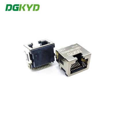 China SMD RJ45 Single Port Ethernet Connector Without Light 8P8C Patch Type for sale