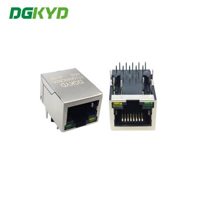China DGKYD Modular Connector 10P8C RJ45 Single Port With Transformer for sale