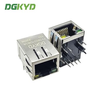 China Right PCB Mount RJ45 Modular Jack With Transformer for sale