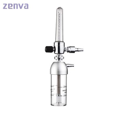China 15L/Min Medical Oxygen Flowmeter With Humidifier Bottle BS Adapter en venta