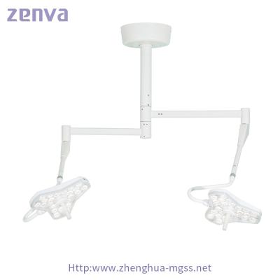 China Double Dome Ceiling Mounted LED Surgical Exam Lamp For Surgical Dental Vet Use for sale