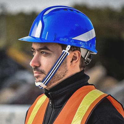 China PP Blue Helmet In Construction ABS Shell CE ANSI Workplace Safety Equipments for sale