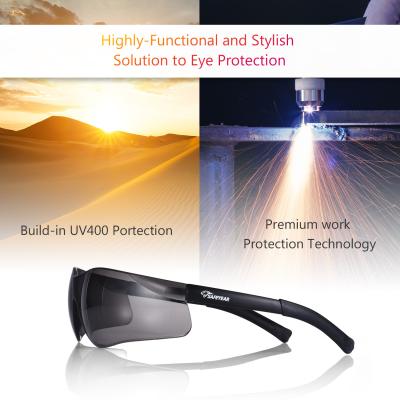 China Lightweight Anti-UV Black Safety Glasses ANSI Z87 Anti-UV SG001 Work Glasses for sale