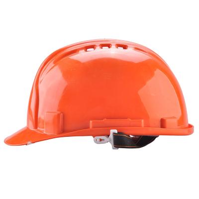 China Orange Safety Works Hard Hat For Electrical Workers HDPE ABS Shell for sale