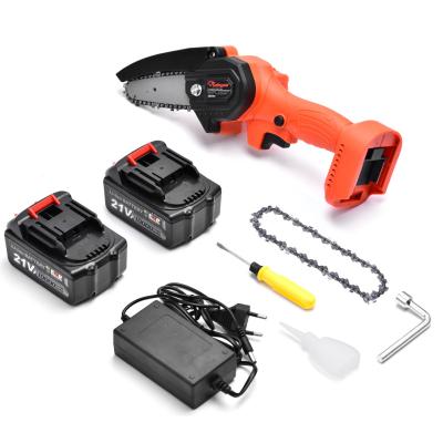 China 21V Battery Powered Pruning Saw 1300mAH Small Handheld Battery Chainsaw for sale